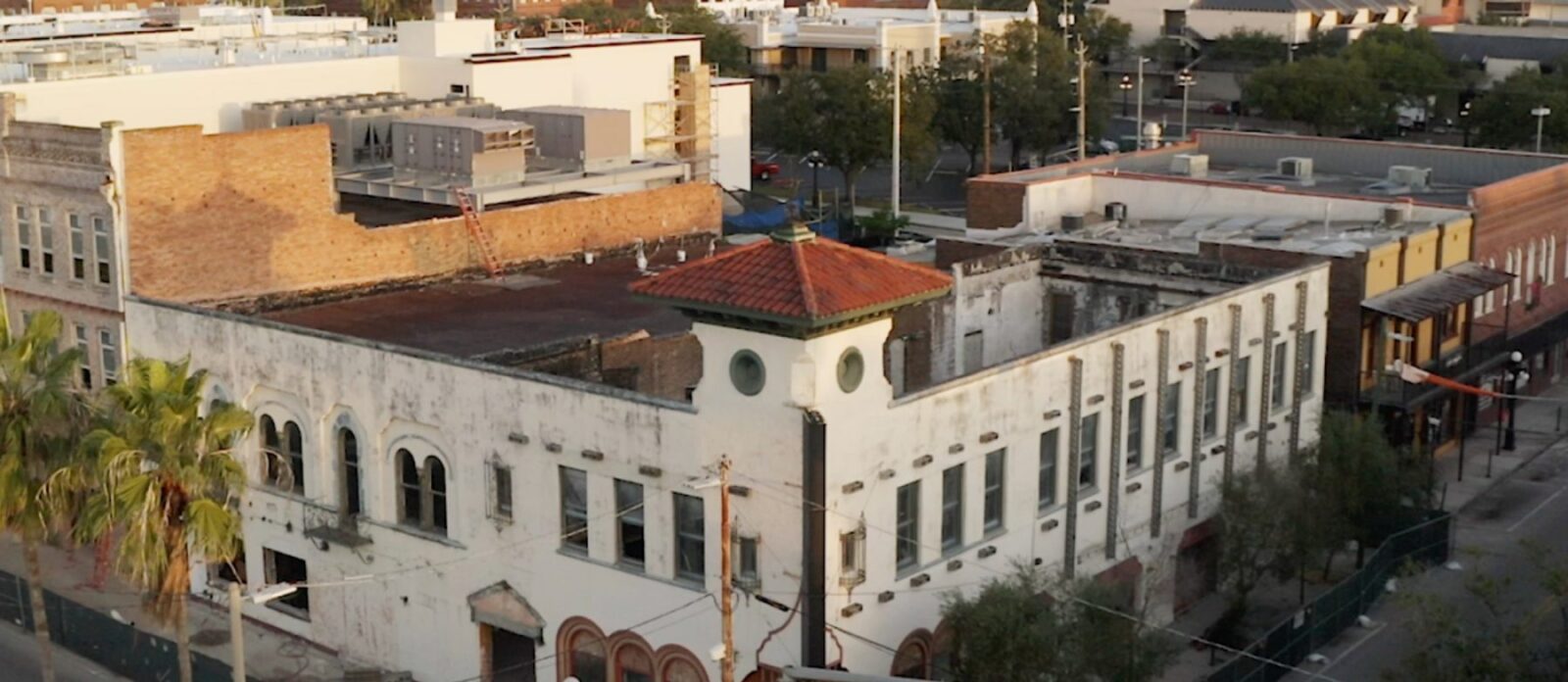 Old building near our hotel in Tampa's Ybor Historic District