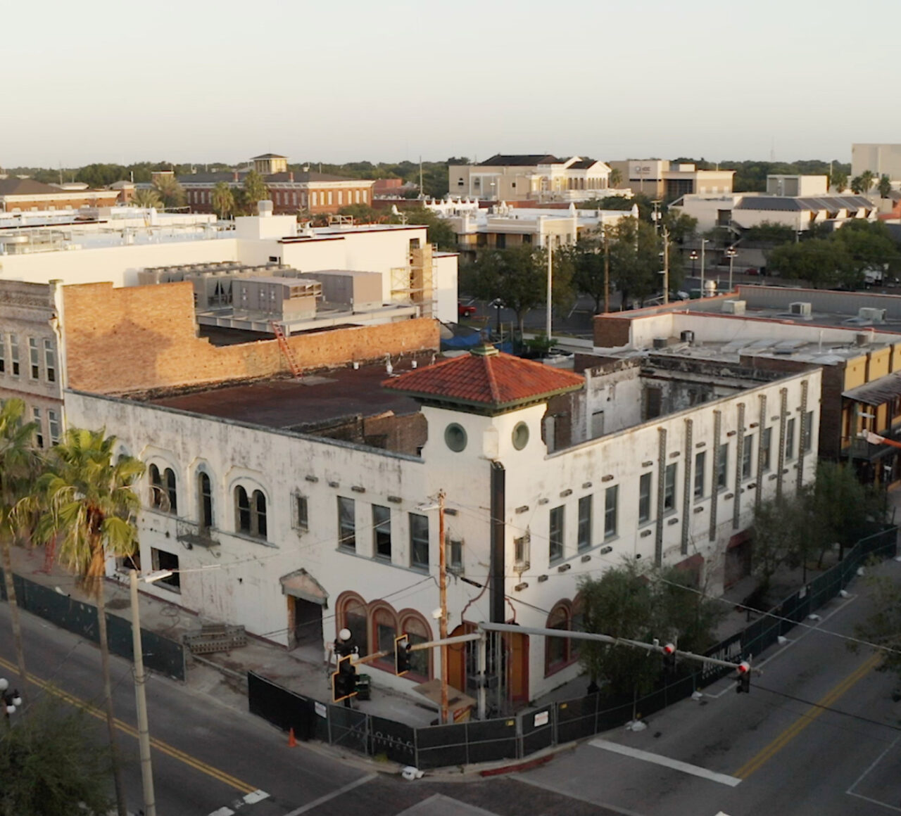 Old photo of a building near our hotel in Tampa near the Ybor Historic District