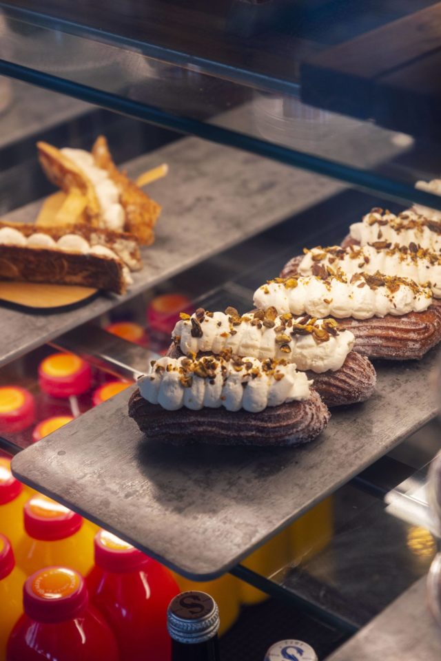 Pastries with whipped cream and crushed nuts at our Ybor City hotel